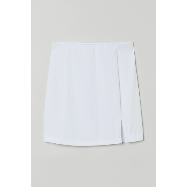 H&M Dżersejowa spódnica 0877369022 Biały