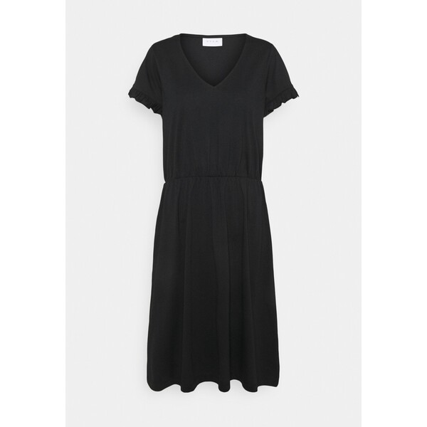 Vila VIDREAMERS V-NECK DRESS Sukienka letnia black V1021C2HE-Q11